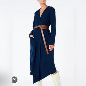 Tibi midi wrap around dress